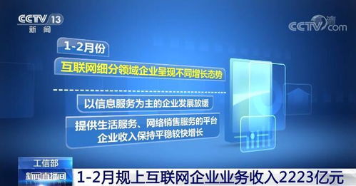 1 2月份 我国规模以上互联网和相关服务企业完成业务收入同比增长5.1